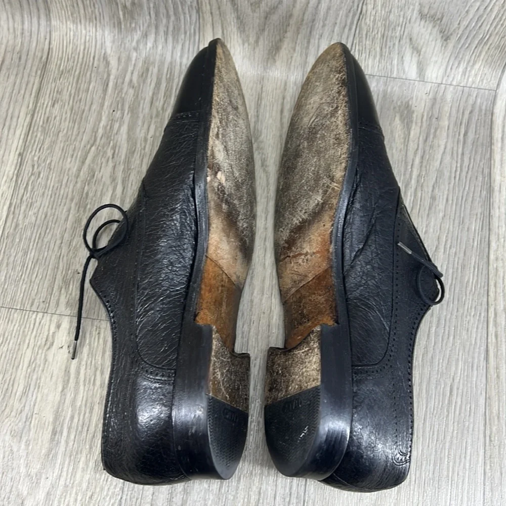 Moreschi Black Leather Oxford